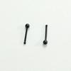 Aretes de Resina Coreanos y Japoneses para Perforación de Oreja, Aretes Invisibles de Material PP, Palitos para Oreja de Cabeza Redonda, Varillas para Oreja de Cabeza de Cerilla