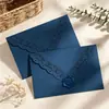 Papelão Espesso Renda Vazada Envelope de Luxo Gravado a Laser Vintage Saudação de Aniversário Convite Convite de Casamento