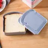 Caja de Almacenamiento de Plástico Transfronteriza Juego para el Hogar Tostada Paja de Trigo Caja de Almacenamiento para Sándwiches Portátil para Exterior