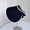 2025 Sombrero de Copa Vacío de Moda Japonesa de Alta Calidad para Mujer de Verano de Ala Ancha Protección Solar Sombrero de Paja Vacaciones Junto al Mar Sombrero para el Sol