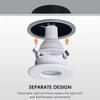 Soporte para copa de lámpara GU10 impermeable IP44 IP65 soporte para lámpara de techo empotrada dividida marco para lámpara halógena MR16