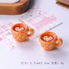 Decorações de Casa de Bonecas Temática de Gato, Brinquedos de Lanche, Mini Pães de Simulação em Resina, Brinquedos de Comida em Miniatura