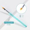 Nuevo estilo japonés 7 bolígrafos transparentes de color azul océano para decoración de uñas, bolígrafo de dibujo de cristal, bolígrafo de gancho, pincel para fototerapia, traje