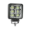 Luz de trabajo LED para coche, cuadrada de 4 pulgadas, 144W, 48 LED, luz de inundación, luz auxiliar de modificación, luz de techo con sonido