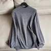 Suéter Básico Multicolor de Cuello Alto para Combinar 2026, Tejido, Camiseta Base para Mujer Venta al por Mayor H19AS88080