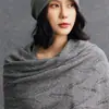 Bufanda de Moda de Punto Suave y Cálida para Otoño e Invierno, Nueva, Protección del Cuello, Cachemir para Mujer, Color Sólido, Hueca, Engrosada