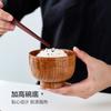 Tigela de Madeira de Jujuba, Tigela de Madeira para Uso Doméstico, Tigela de Arroz Infantil Estilo Japonês, Tigela Grande de Sopa de Madeira, Colher de Madeira, Conjunto de Louças, Amazon