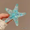 Estrela do Mar Flores de Primavera e Verão Estrela do Mar Presilha de Cabelo Garra Cabelo Parte Traseira Clipe Tubarão de Cabelo Lateral Acessórios de Cabelo para Mulheres