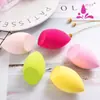 Huevo de belleza al por mayor sin látex, borla diagonal para polvos, doble uso seco y húmedo, huevo de maquillaje sin polvo, herramienta de esponja de maquillaje