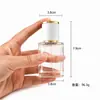 Frasco borrifador quadrado para perfume 30ml 50ml 100ml vidro de alta transparência frasco vazio frasco de pressão portátil para dispensar