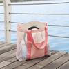 Bolsa de Playa de Malla de Gran Capacidad para Vacaciones de Viaje, Bolsa Tote para Mujer con Separación Seca y Húmeda, Bolsa de Gimnasio, Bolsa de Almacenamiento para Equipo de Natación