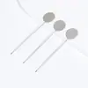 Acessórios para Joias DIY Alfinetes Broches Acessórios Chapa de Aço Conserva-Cor Alfinetes de Pérola Tampas de Silicone para Alfinetes Materiais de Travamento