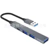 Estación de acoplamiento USB 3.0 de 1 a 5 puertos para teléfonos móviles, portátiles, drones, lectores de tarjetas, adaptador multipuerto Tipo-C
