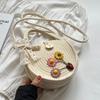 Bolsas Tejidas Hechas a Mano de Moda para Mujer Este Año 2026 Nueva Moda Bolsos Cruzados de Paja para Mujer Ins Bolsos de Viaje para Playa