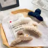 Otoño e Invierno Nuevo Clip de Felpa para Agarrar Estilo Coreano Moderno Elegante Pinza para el Cabello Grande Parte Trasera de la Cabeza Agarre para el Cabello Pinza de Tiburón para el Cabello Accesorios para el Cabello