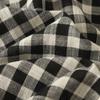 Foto Real de Chaleco Coreano Sin Mangas Cuadros Babydoll Top Nuevo para Mujer Holgado con Borde de Oreja Cuello Redondo Camisa Verano