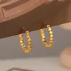 Brincos Quadrados Retrô Simples Europeus e Americanos e Brincos para Mulheres, Roupas de Trabalho Fashion, Exquisitos Elegantes, Brincos Versáteis, Luxo Acessível e Sensação de Alto Padrão