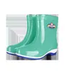 Botas de lluvia modernas, impermeables, forradas de polar, antideslizantes, cálidas, de caña corta, universales para mujer, adecuadas para uso en exteriores, duraderas para todas las estaciones y el trabajo