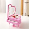 Caja de Música Clásica Nostálgica Bailarina Caja de Música de Cuerda con Espejo Tocador Joyero Regalo para Pareja