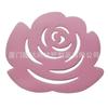 Suministro en stock silicona alimentaria antideslizante aislante alfombrilla hueca rosa posavasos alfombrilla para cuenco mesa antiquemaduras personalización