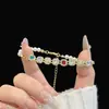 [Mengye Xinghe] Nova Pulseira de Diamante Colorido Brilhante de Design de Nicho Luxo Leve, Versátil e Exquisita, Pulseira de Moda Personalizada