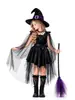 Disfraz Infantil de Halloween Disfraz de Bruja Disfraz para Actuación en Escenario Ropa Infantil Disfraz de Bruja Elfo del Bosque Vestido para Niña