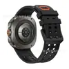 Pulseira oficial de silicone oceano do mesmo modelo para Samsung Watch Ultra 2, compatível com a pulseira esportiva Ultra