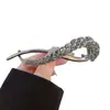 Nuevo Pasador de Pelo de Lujo Ligero con Diamantes Completos para Mujer, Pinza para Moño, Pinza Retorcida de Gama Alta, Pasador de Accesorios para el Cabello de Verano