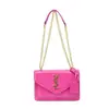 Bolsa Pequena de Couro Patente Estilo Francês de Luxo Leve para Mulheres, Novo Modelo 2026, Bolsa de Ombro com Corrente Texturizada Versátil, Bolsa Quadrada Pequena de Ombro, Bolsa Transversal