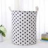 Cesta de Almacenamiento de Ropa Sucia para Departamento del Hogar Plegable Impermeable Cesta de Lavandería para Ropa Sucia Cubo de Almacenamiento de Tela de Algodón y Lino Cesta de Exhibición de Juguetes