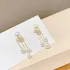 Design de nicho novos brincos de franja de pérola da moda brincos femininos de alta qualidade elegantes doces brincos de luxo leve