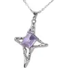 Collar de Acero Inoxidable con Colgante de Mariposa, Corazón de Cuatro Puntas, Luna Fresca y Soñadora, Bastón, Collar de Moda para Mujeres Viajeras