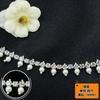 Cadena de diamantes de imitación de agua, accesorios de ropa, pulseras, vestido de novia, cadena de perlas mixtas, cadena de garras, diamantes de imitación