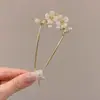 Pente de Cabelo Dourado em Forma de U de Alta Qualidade Estilo Coreano para Penteados Altos, Novo Modelo 2025, Acessório de Cabelo da Moda para Mulheres, Pente de Cabelo Acessório Hanfu