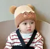 Gorro de Punto de Lana para Niños Niña Niño Bufanda para el Cuello Otoño e Invierno Gorro con Capucha de una Pieza Cortavientos Protección para los Oídos Suéter Cálido