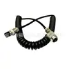 Cable de Extensión de Micrófono Conector de Aviación de 8 Pines Adecuado para Radio de Coche Intercomunicador Micrófono Cable Largo de Resorte