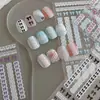 Pegatinas Populares de Encaje para Manicura de Verano con Lazo de Xiaohongshu Pegatinas Lindas y Frescas para Cuaderno