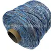Directo del FabricanteColor Degradado Cielo Estrellado Hilo Plateado Brillante Hilo de Algodón Hueco de 3 mm Hilo para Tejer Crochet Hecho a Mano DIY
