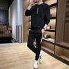 Ropa para Hombre 2026 Primavera y Otoño Traje para Hombre Sudadera Deportiva Casual Estilo Coreano Sudadera de Cuello Redondo Pantalones Casuales Conjunto de Dos Piezas