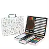 180 Caixa de Madeira Pincel Caneta Aquarela Conjunto Pintura Artística Infantil Giz Pastel a Óleo Ferramenta Caixa de Presente Dia das Crianças