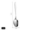 Conjunto de Mini Colher e Garfo Simples de Aço Inoxidável Garfo Criativo em Forma de Onda para Bolo Lunar Garfo para Confeitaria Garfo para Frutas Atacado