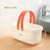 Canasta de Baño Portátil para Baño y Tocador, Canasta de Baño de Plástico para Almacenamiento de Artículos de Tocador de Dormitorio