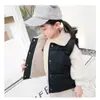 Chaleco de algodón con relleno de plumón y forro de forro polar para niños de Amazon, chaleco exterior, chaleco cálido para bebé, otoño e invierno, transfronterizo