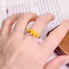 Liquidação, Sem Trocas ou DevoluçõesLoja Dourada Estilo Igual Anel Máscara de Raposa Banhado a Ouro, Anel Estilo Chinês Que Simboliza Riqueza Instantânea