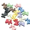 Botões Resinados Fofos em Formato de Pônei com Dois Furos, Botões Coloridos para Suéteres e Camisas Infantis, Acessórios Decorativos, Botões com Dois Furos