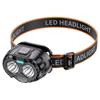 Linterna frontal transfronteriza, luz fuerte, recargable, ultrabrillante, linterna pequeña de cabeza, sensor para pesca nocturna, linterna frontal para exteriores