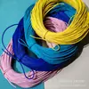 Cordón de cuero de piel de oveja al por mayor de 3 mm a 6 mm, cordón redondo de cuero, cordón de cuero PU sintético, cordón de cuero con núcleo recubierto para accesorios, cinturones, accesorios de bricolaje