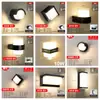 Lámpara de pared LED para exteriores impermeable luz de pared para hotel jardín patio villa luz simple para paisaje lámpara de pared moderna para balcón