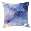 Funda de almohada de mármol morado de ensueño transfronteriza, funda de almohada de cintura para sofá, decoración de dormitorio y oficina en casa