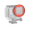 Adequado para Case à Prova d'Água Preto da Série Gopro Hero, Anel Adaptador Personalizado para Filtro de 58mm